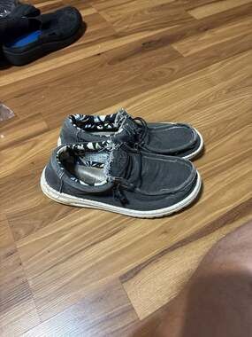 Hey Dude Wally Stretch Shoes Slip On Comfort Loafers Gray Men's Size 9